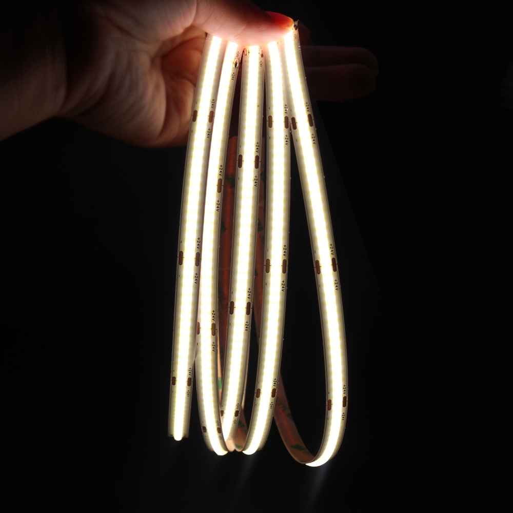 Hand-held LED strip lights, providing bright, even illumination with a flexible design for various installations