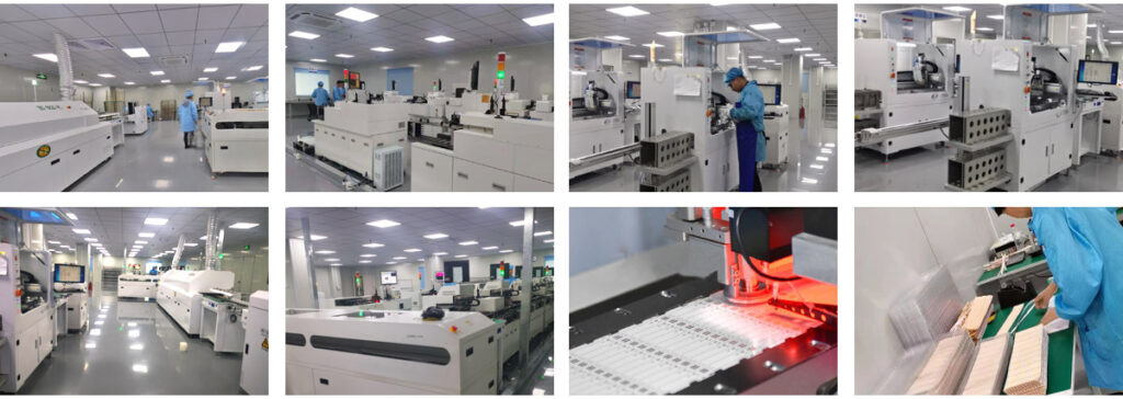 Advanced LED manufacturing facility with automated production lines ensuring high-quality, efficient LED strip assembly.