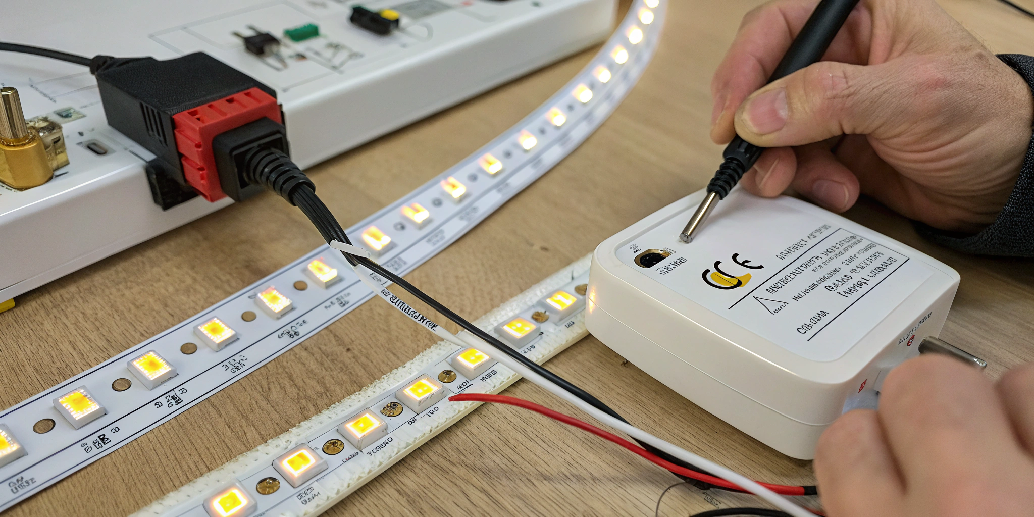 Testing LED strip light power supply