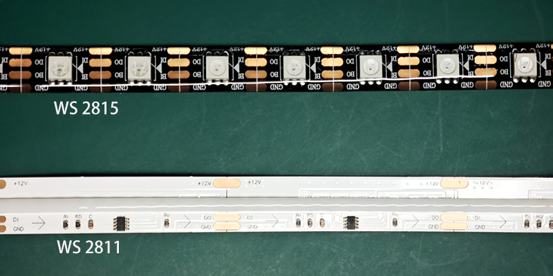WS2815 and WS2811 LED strip light comparison