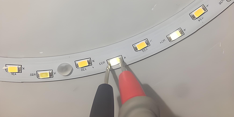 led strip light testing with multimeter