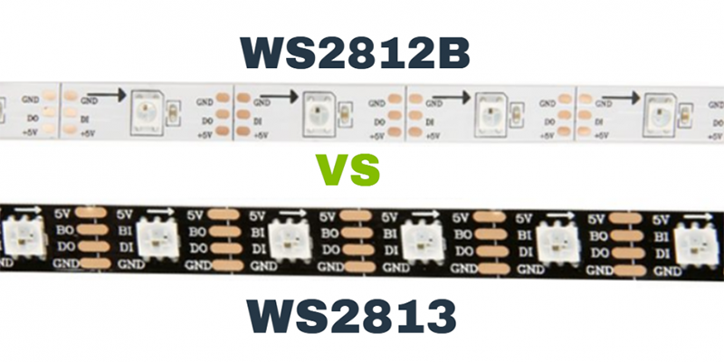 Comparison of WS2812B vs WS2813 LED strip lights