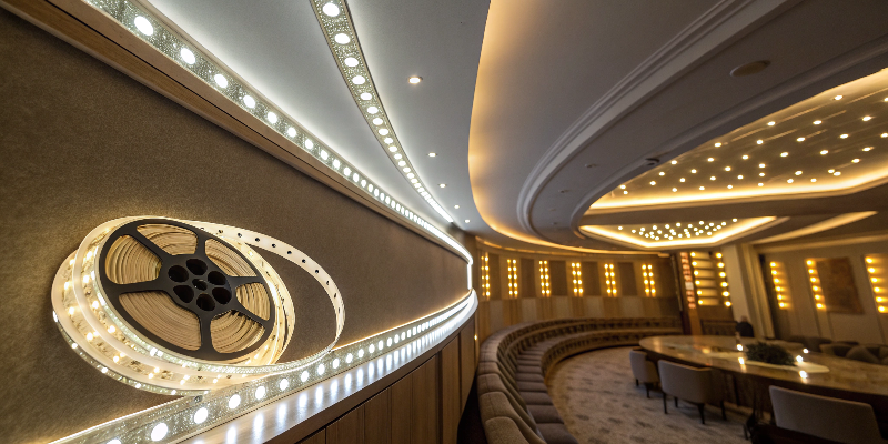 Flexible LED strip lights for interior ceiling decoration