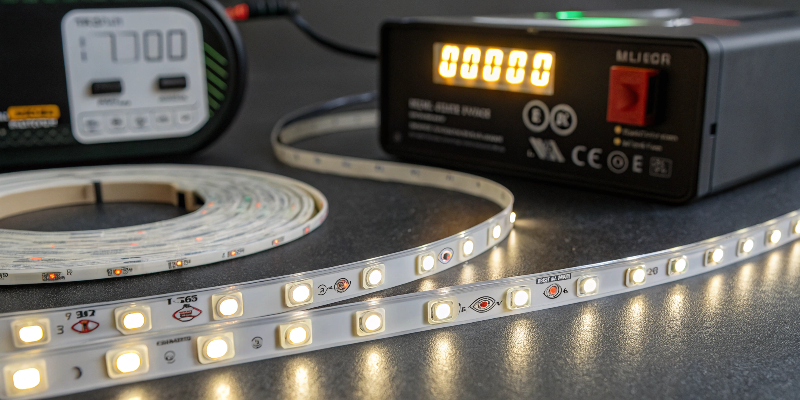 High CRI LED strip light with power supply