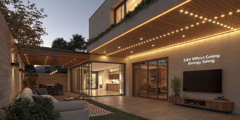 Outdoor LED strip lights for modern architectural lighting