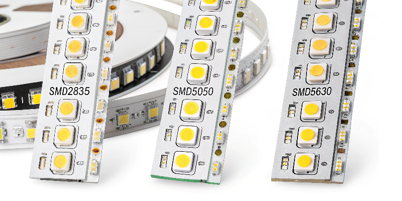 LED chip comparison Comparison of SMD2835, SMD5050, and SMD5630 LED strip light chips