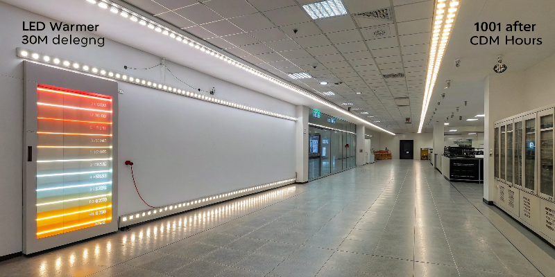 LED strip durability testing led strip light aging test room