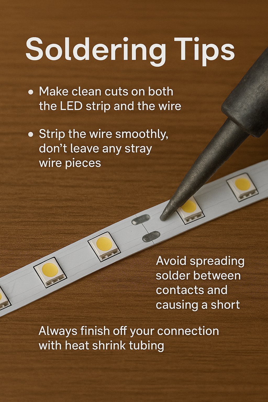 Tools and tips for LED soldering