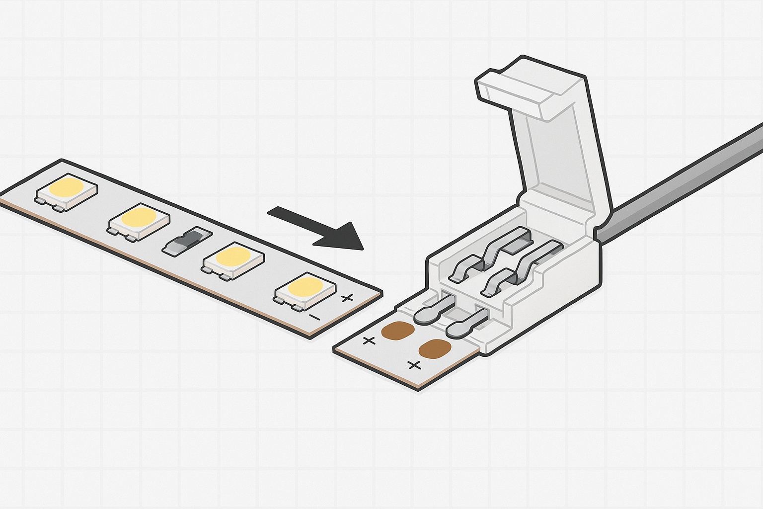Step-by-step connector alignment guide