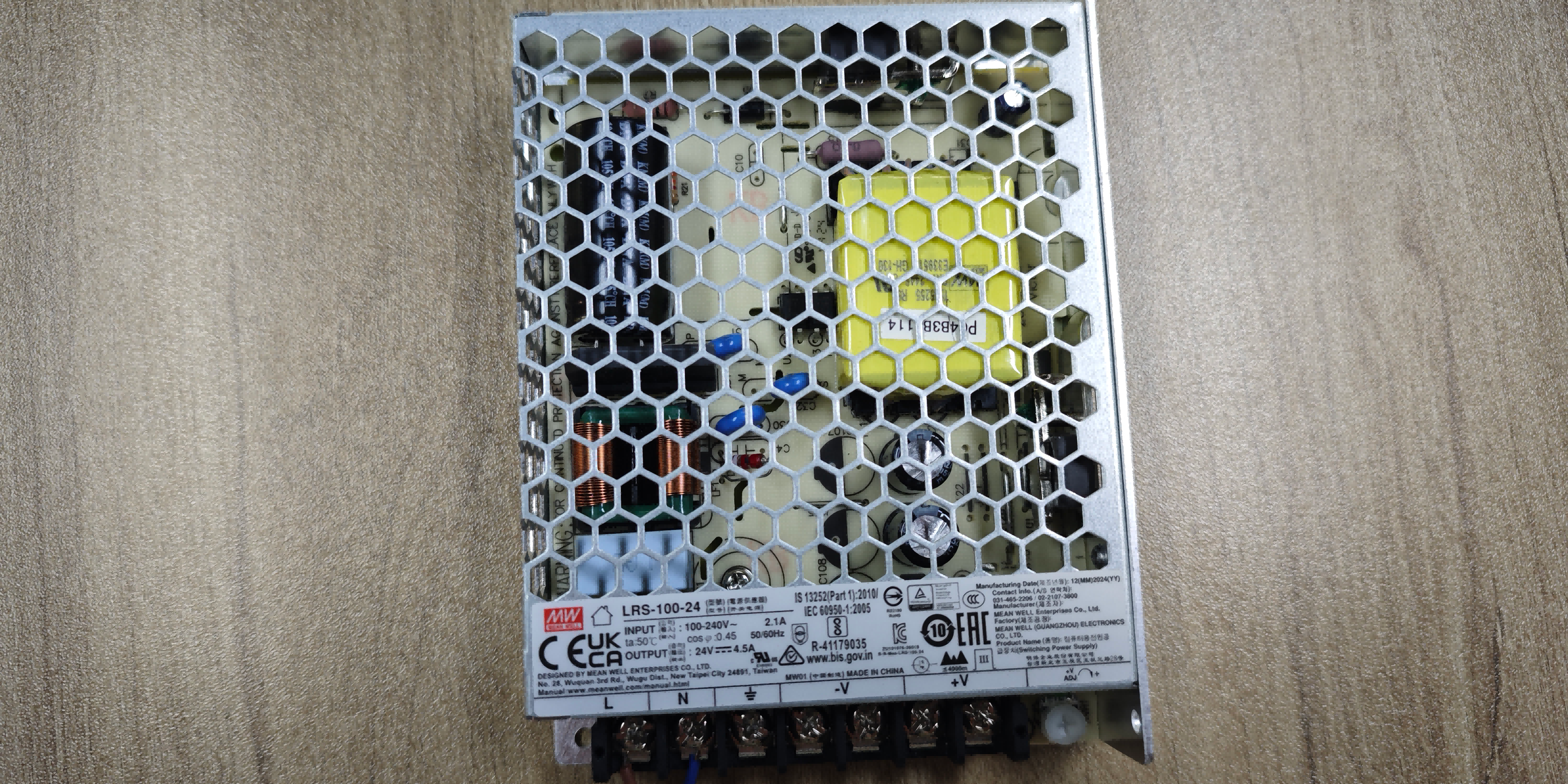 Mean Well LRS-100-24 enclosed LED power supply