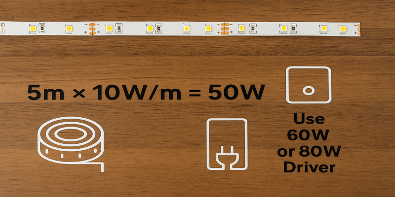 Power calculation led strip power requirement chart