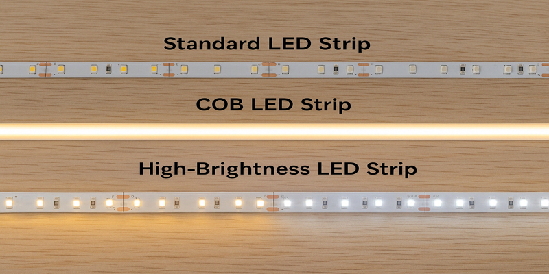 standard cob and high-brightness led strips