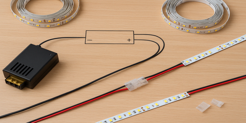 led strip light wiring connector kit