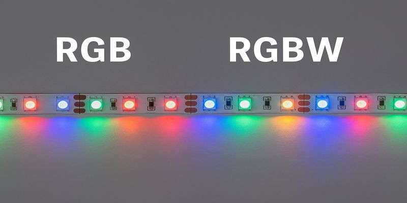 rgb vs rgbw led strip light comparison