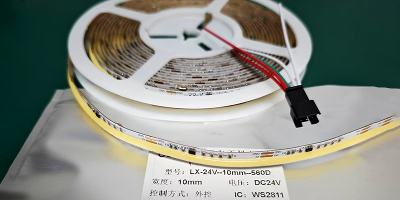 ws2811 led strip ws2811 addressable led strip, 24v led tape with connector and label