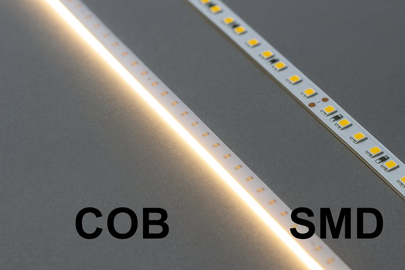 SMD vs COB COB vs SMD LED strip lighting sample