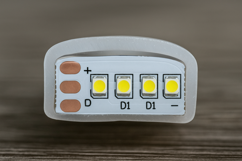 Cross-section of an IP67 Outdoor LED Strip showing silicone encapsulation