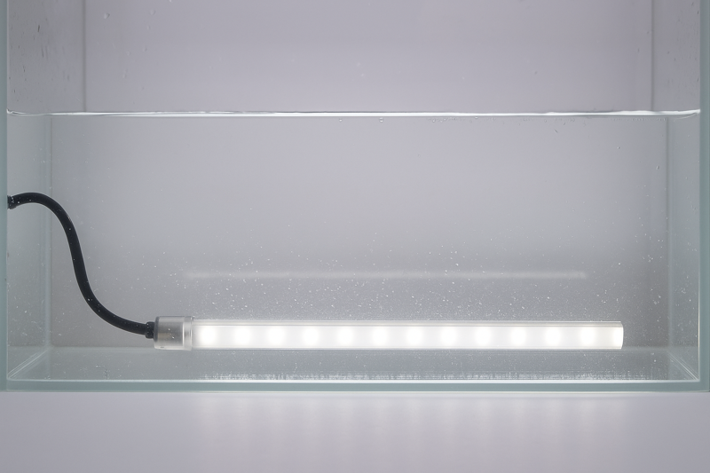 IP68 LED strip submerged in water