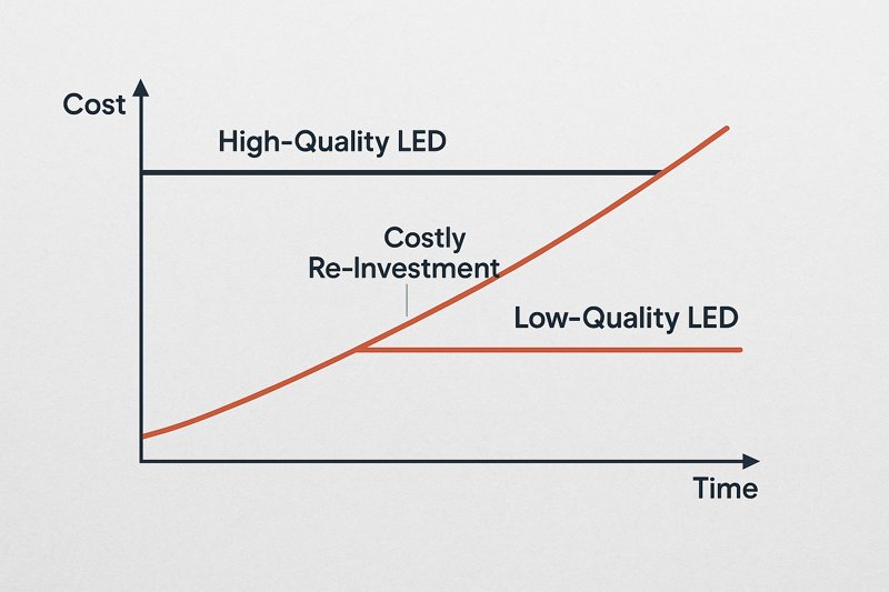 A graph showing two lines. 